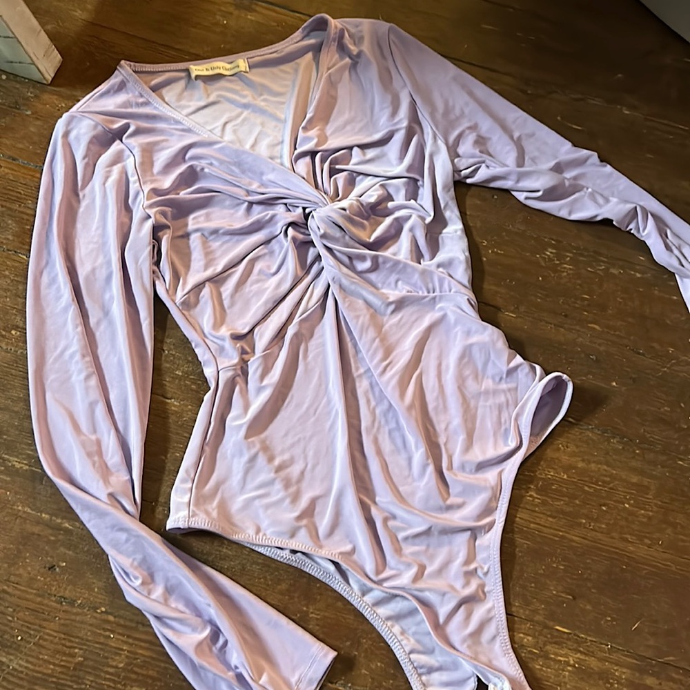 Lilac purple body suit